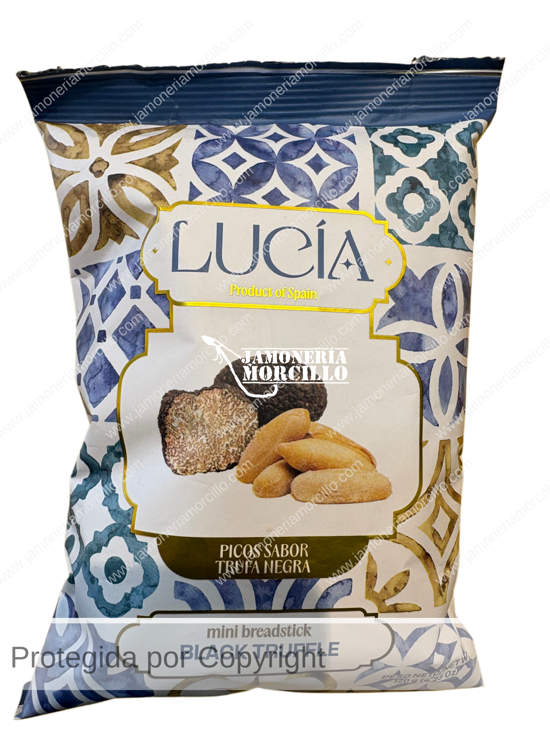 picos de pan trufa negra Lucia 120 g