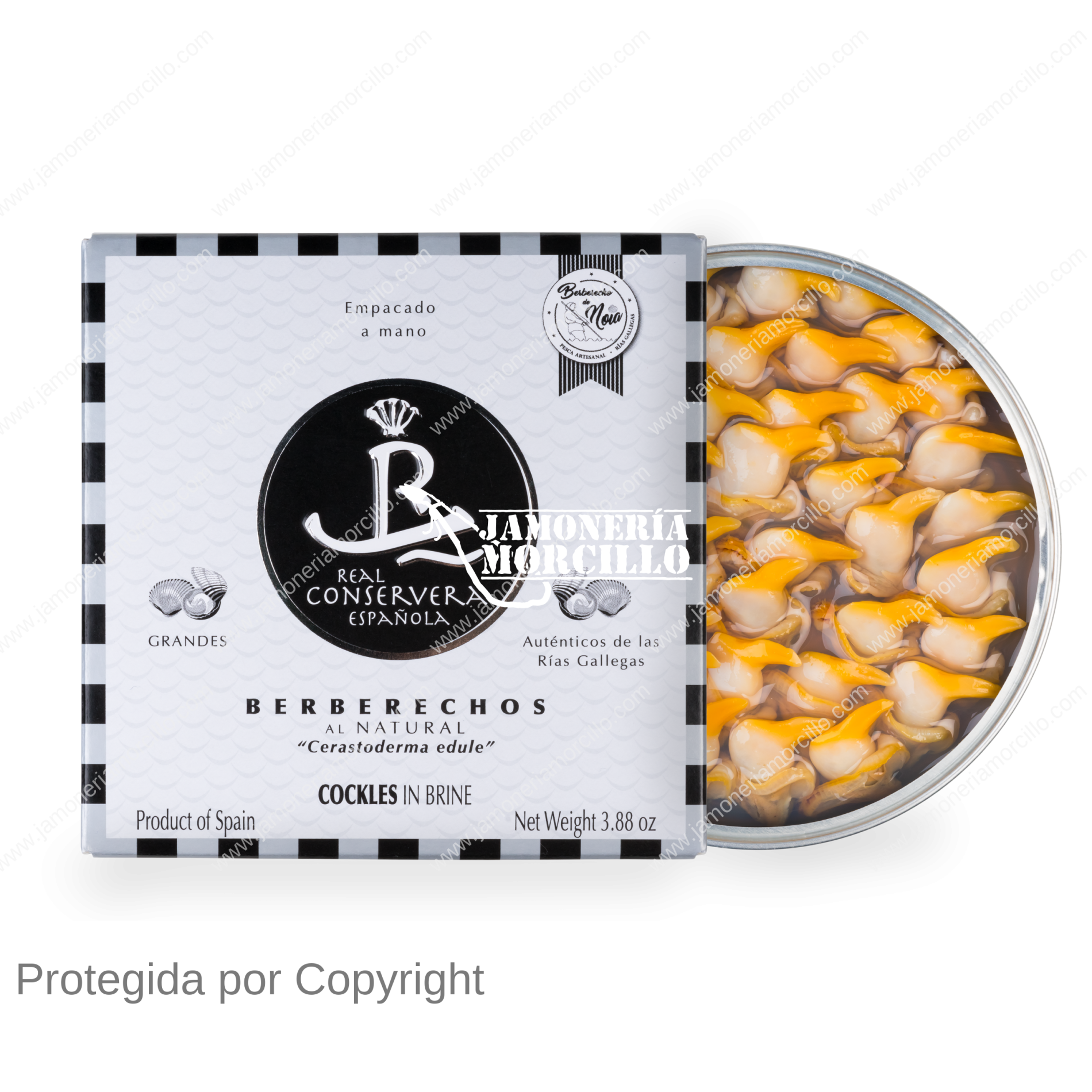 Berberechos De Las Rías Gallegas  40/50 RO Grandes “REAL CONSERVERA ESPAÑOLA”
