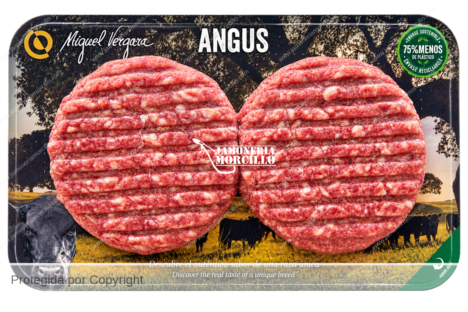 hamburguesa angus miguel vergara pack 2 x 160 g